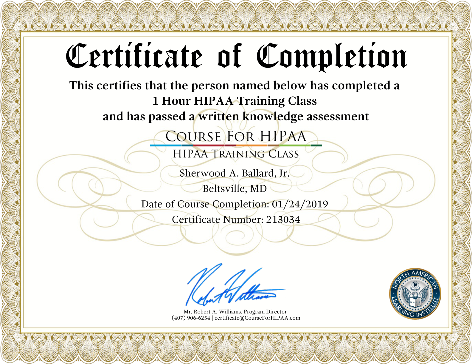 Hippi Certified — Official Certificate